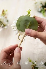 Boutonniere for Men, 6pcs Groom Groomsmen Boutonniere, Artificial Flowers for…
