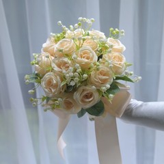 Artificial Wedding Flowers Silk Bridesmaids Bouquet Posy Holding Bride Bouquet
