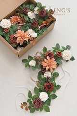 Ling’s Moment 6Pack 2ft Artificial Flowers Garland Terracotta Lantern Flower …