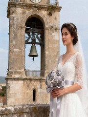 Rhinestone Satin Bridal Bouquet Crystal Wedding Tossing Artificial Flower