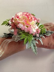 Cute little carnation wrist corsage
