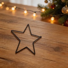 Versatile Pentagram Shaped Wreath Support Iron Frame for Creative Art Projects