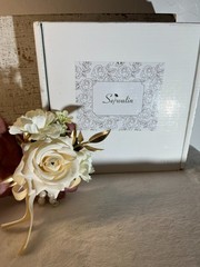 Set of 6 Serwalin Champagne Corsage with Faux Pearls NIB