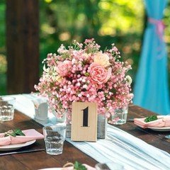 Pcs Baby Breath Artificial Flowers Bulk Artificial Baby Breath 50 Pink
