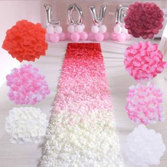 1000 × Silk Rose Petals Romantic Decor Fake Flowers Confetti Wedding Engagement