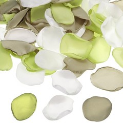 200 Pcs Silk Rose Petals, Artificial Flower Fake Rose Petals Light Green Mixed