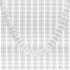 9.8ft Four-Leaf Garland, 12 Pack Tissue Paper Hanging Flower, White