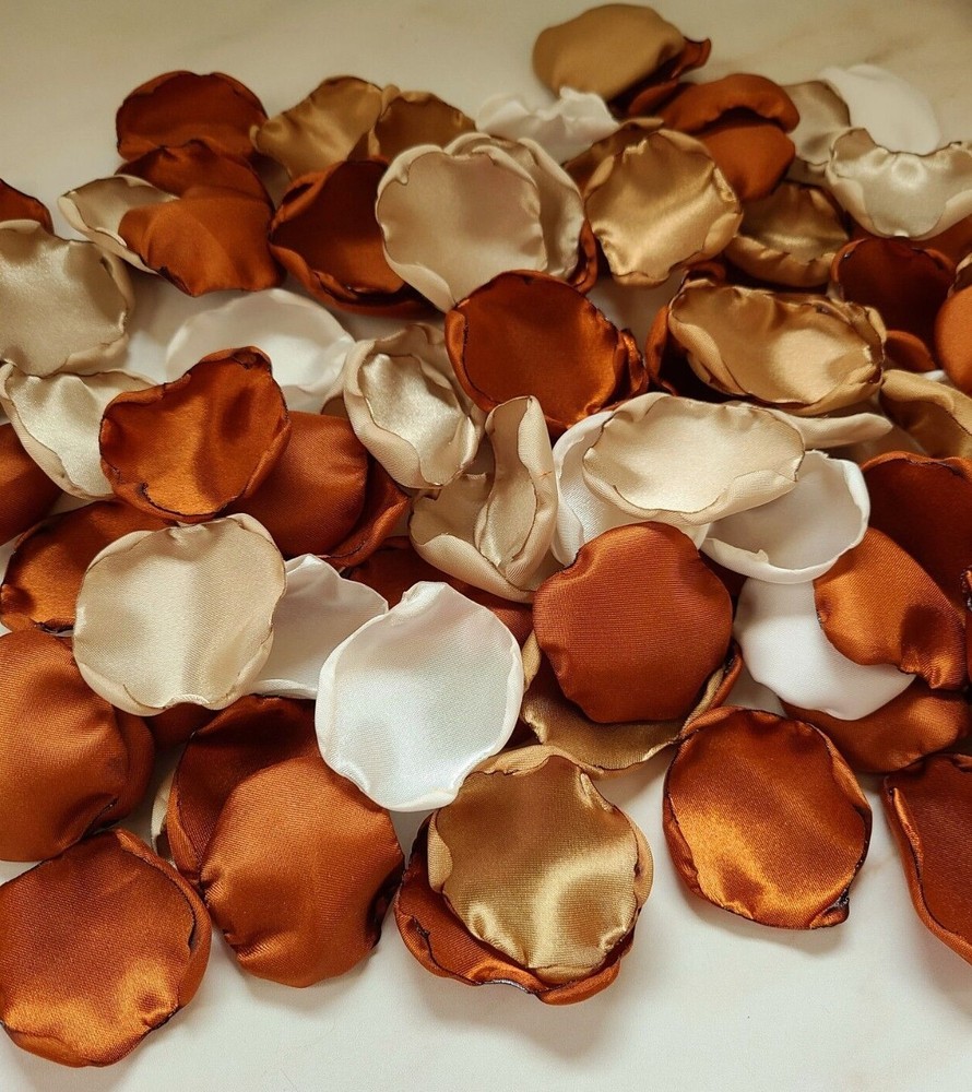 100 Terracotta Rose Petals Boho Neutral Beige Flower Petals Fall Wedding Decor