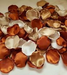 100 Terracotta Rose Petals Boho Neutral Beige Flower Petals Fall Wedding Decor