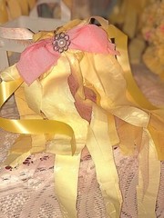 Sensational Pink and Yellow Wedding Bouqet set