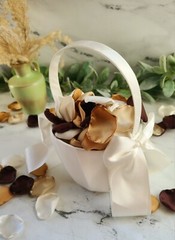 100 Rose Petals Boho Neutral Beige Flower Petals Western Fall Wedding Decor I Do