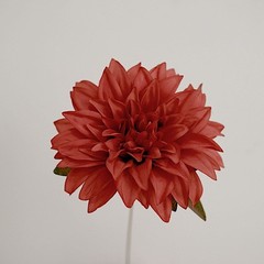 2 DUSTY ROSE 20″ Artificial Dahlia SILK FLOWER BUSHES Wedding Party Decorations