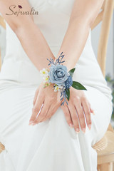 6 PCS Wrist Corsages for Wedding, Girl/Mother Bride Bridesmaids Corsages Wristle