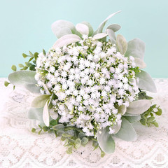 Artificial Baby’s Breath Bridesmaids Bouquets Set of 4 for Weddings