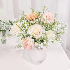 Pcs Baby Breath Artificial Flowers Bulk，White Artificial Flowers Artificial 120