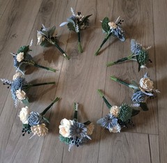 Dusty Blue Wedding Centerpieces for Jars Sage Sola Wood Flower Bouquets Shower