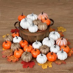 DearHouse 80Pcs Artificial Pumpkins Maple Harvest Fall Decoration, Assorted