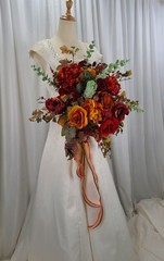 Autumn Abundance Faux Silk Wedding Bouquet