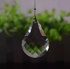 10Pcs Crystal Chandelier Pendant 50mm Clear Color Glass Suncatcher Wedding Decor
