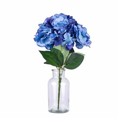 Royal Blue 5 Silk Hydrangea Bushes Wedding Flowers Bouquets Party Centerpieces