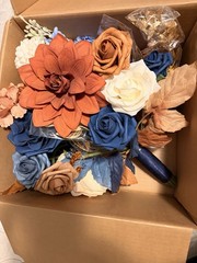 Ling’s Moment Artificial Rose Bouquet Arrangement, Multicolor