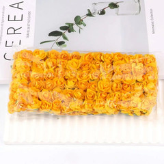 144PCS 1.5 Cm Artificial Mini Paper Rose Bouquet for Scrapbooking for Wedding Pa
