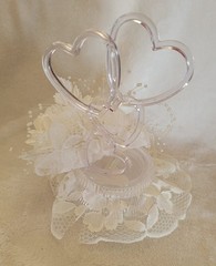 Wedding Bouquet Set – Purple Cream and White with Pearl Accents