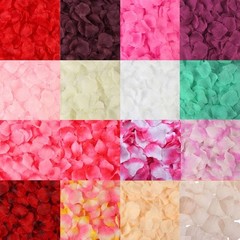2000 Rustic Fake Rose Petals Flower Girl Scatter for Aisle Runner Bridal Shower
