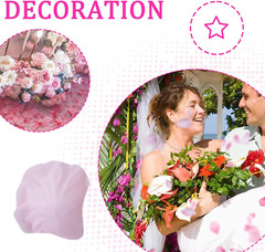 1500 pétalos de rosa de seda rosa para una noche romántica