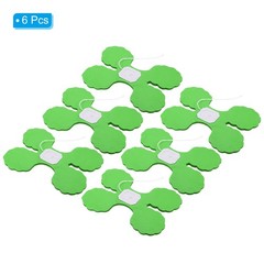 6Pcs 9.8ft Four-Leaf Paper Flower Garland Hanging Streamers Lime Green