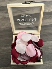 MACTING Rose Petals 200Pcs Girl Scatter Silk Petals with Wooden Box Fake Rose…