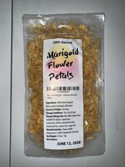 Marigold Flower Petals LOT of 3 10g 100% Dried Marigold Petals 30g / Supps4